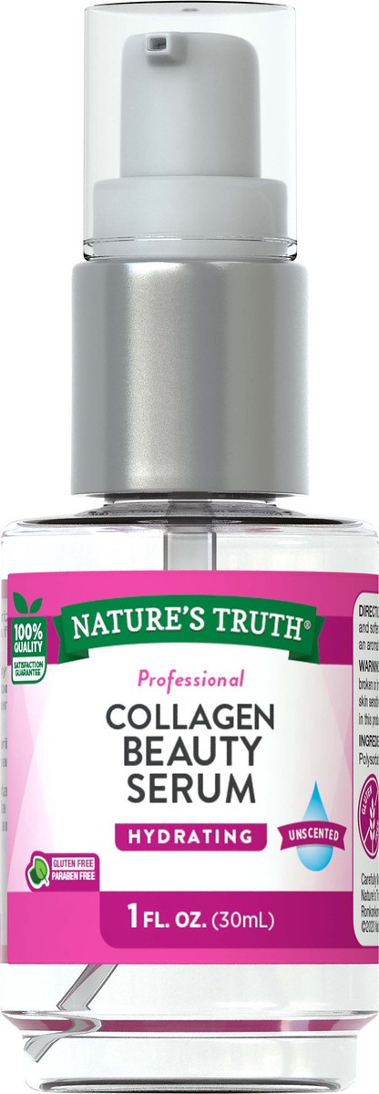 slide 3 of 6, Nature's Truth Collagen Beauty Serum, 1 fl oz