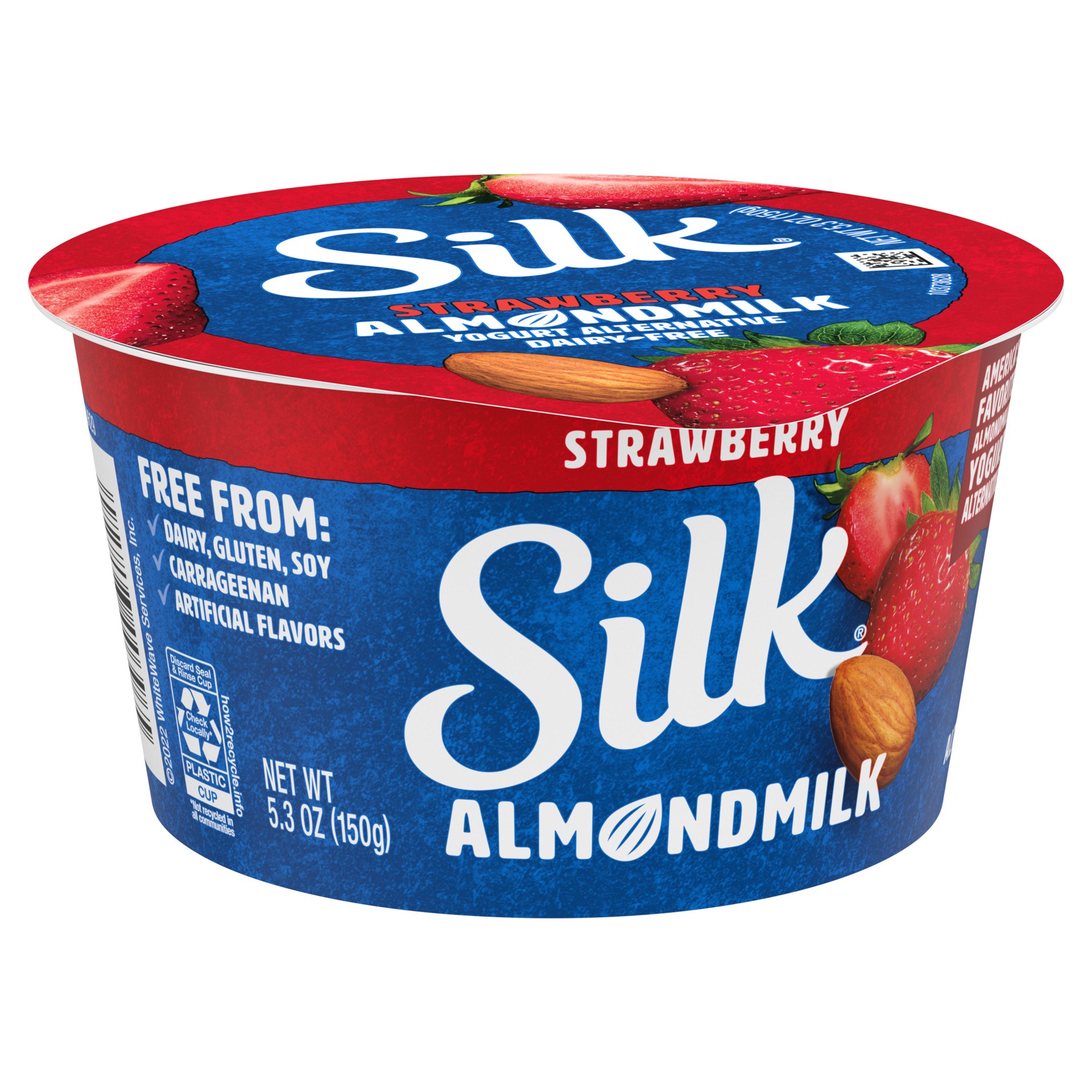 slide 4 of 5, Silk Strawberry Almond Milk Yogurt Alternative - 5.3oz Cup, 