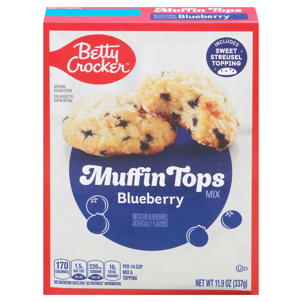 slide 1 of 4, Betty Crocker Blueberry Muffin Tops Baking Mix, 11.9 oz