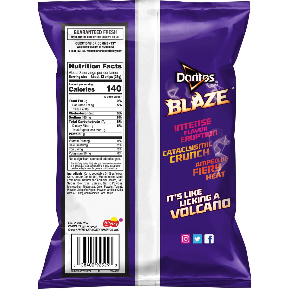 slide 3 of 6, Doritos Tortilla Chips, 3.12 oz