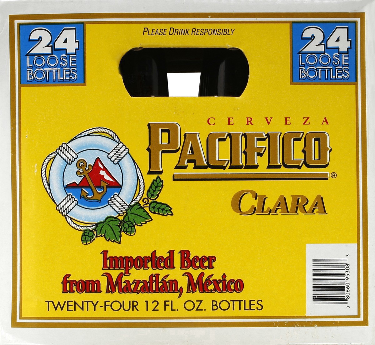 slide 2 of 27, Pacifico Clara Mexican Lager Import Beer, 24 pk 12 fl oz Bottles, 4.4% ABV, 288 fl oz