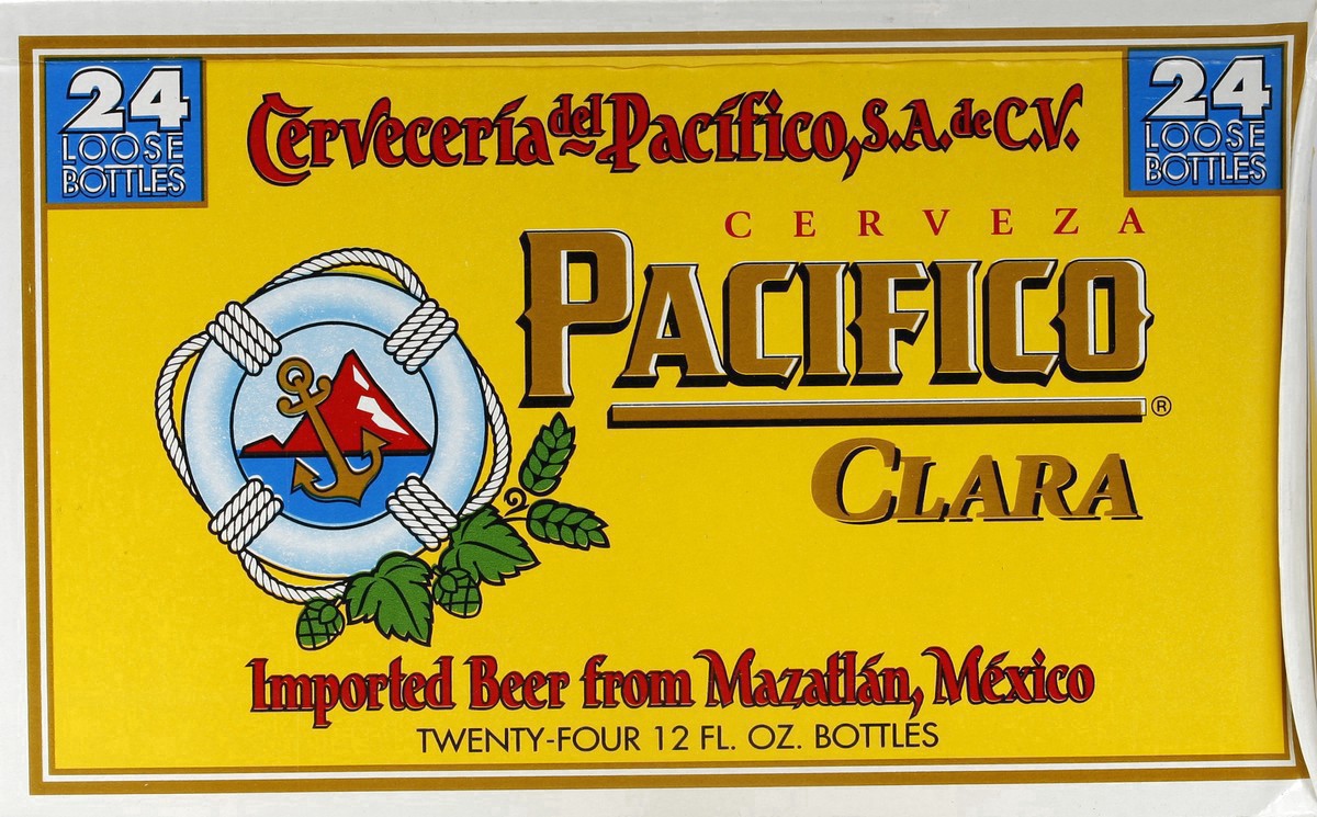 slide 20 of 27, Pacifico Clara Mexican Lager Import Beer, 24 pk 12 fl oz Bottles, 4.4% ABV, 288 fl oz