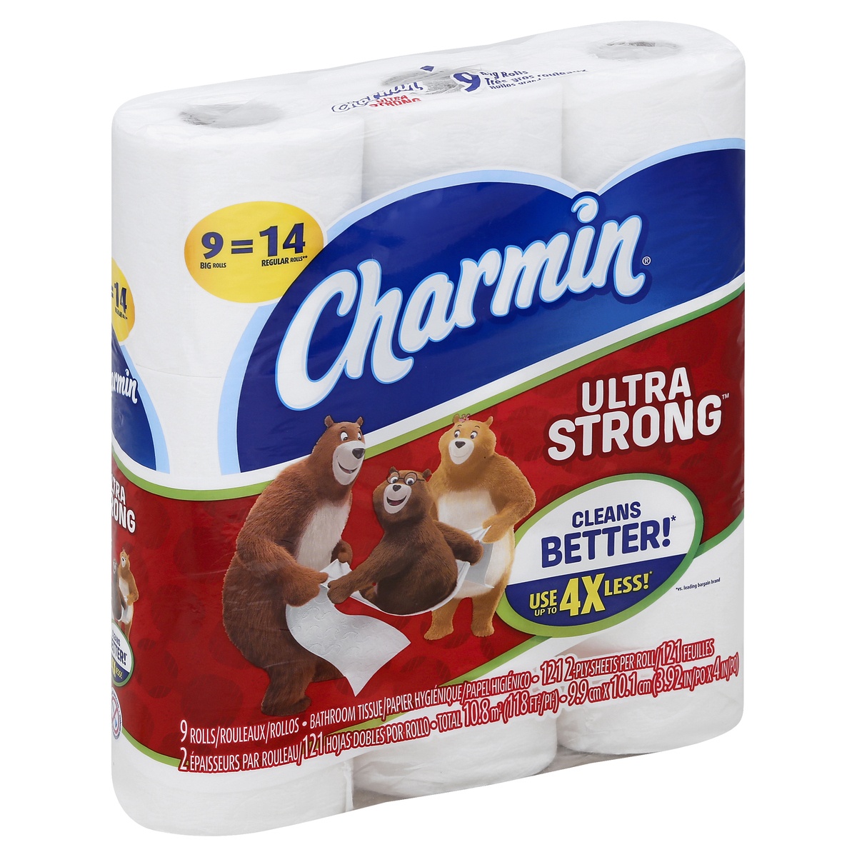 slide 1 of 1, Charmin Bathroom Tissue, 9 ct