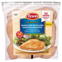 Tyson Boneless Skinless Chicken Breasts, 2.5 lb. (Frozen)
