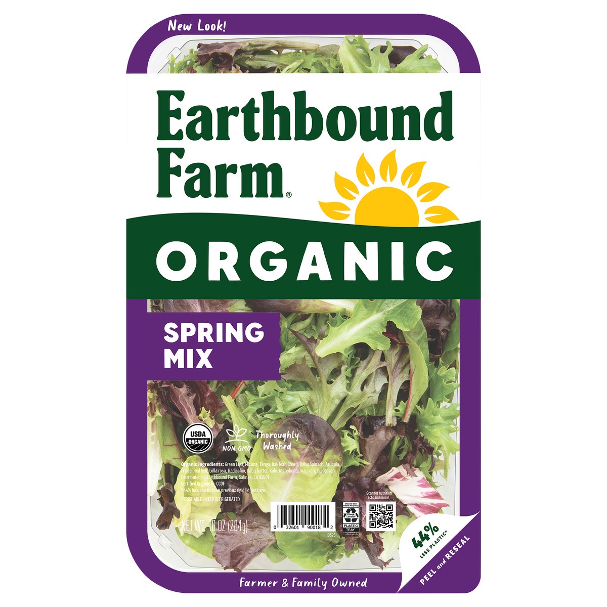 slide 1 of 1, Earthbound Farm Spring Mix, 10 oz