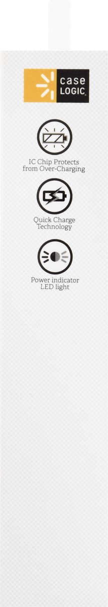 slide 7 of 9, Case Logic Fixed Lightning Wall Charger 1 ea, 1 ct