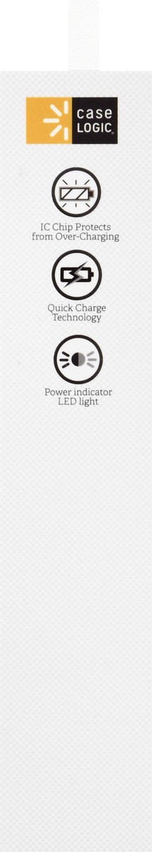 slide 8 of 9, Case Logic Fixed Lightning Wall Charger 1 ea, 1 ct