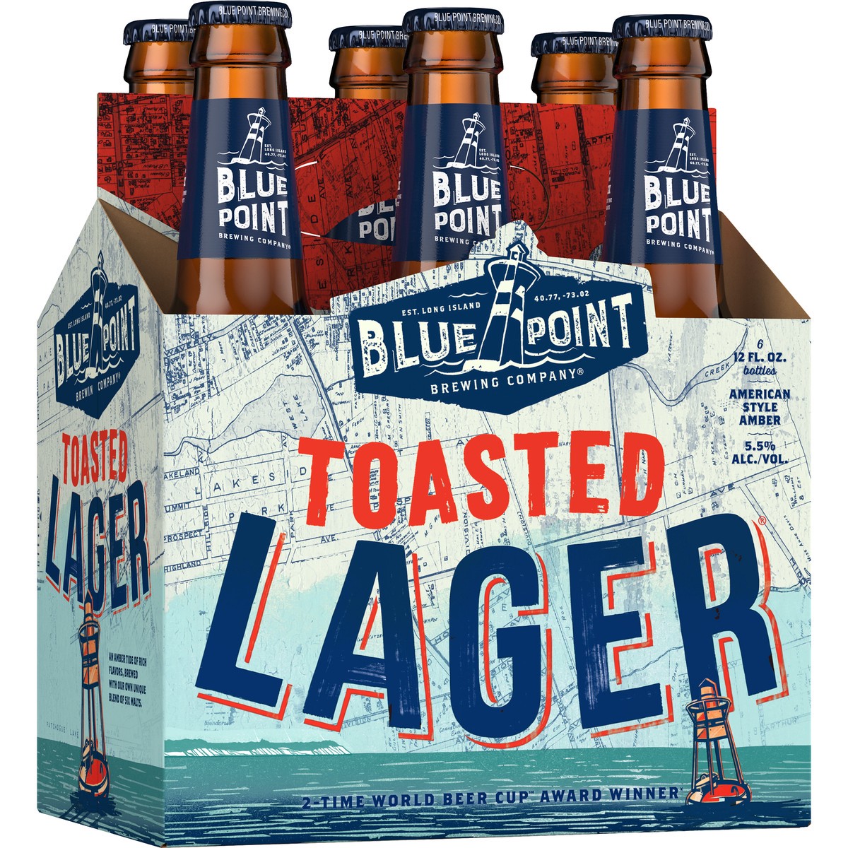 slide 1 of 3, Blue Point Toasted Lager, 6 ct; 12 oz