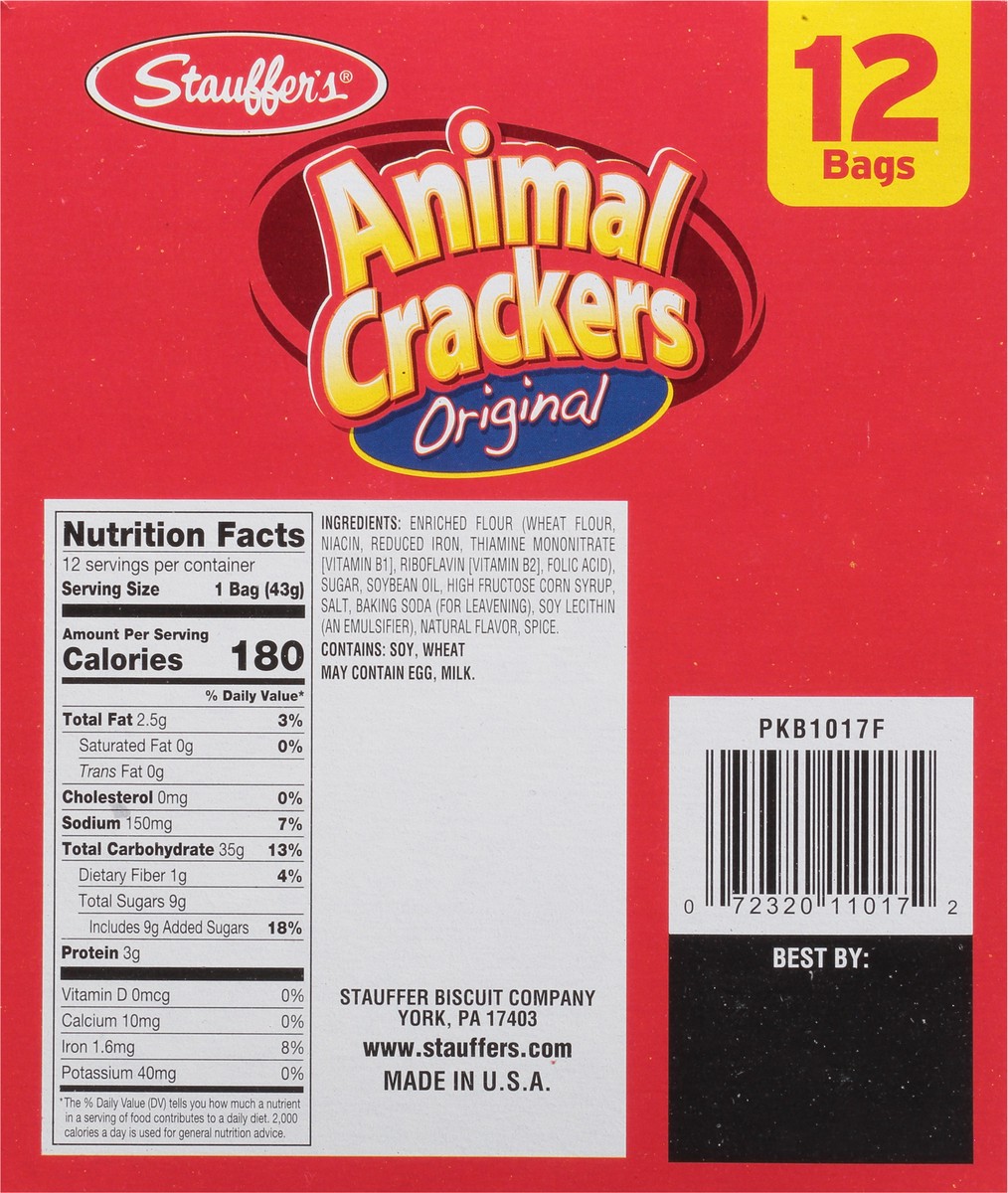 slide 5 of 9, Stauffer's Animal Crackers, 12 ct