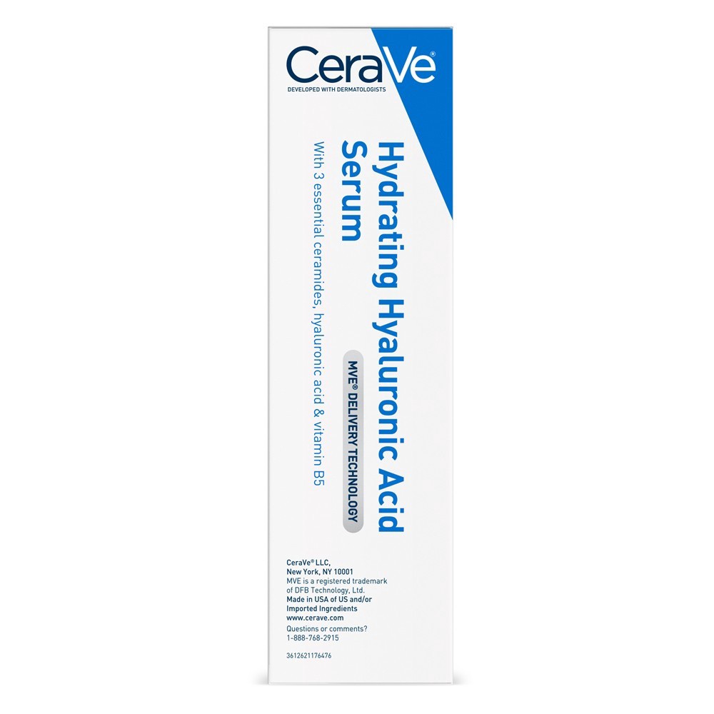 slide 5 of 6, CeraVe Hydrating Hyaluronic Acid Serum, 1 ct