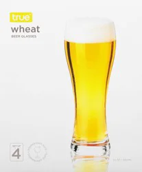 TRUE 23 Ounce Wheat Beer Glasses 4 ea
