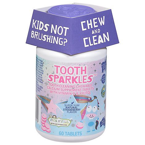 slide 1 of 1, Jack N Jill Kids Tablets Teeth Cleaning - 60 CT, 60 ct