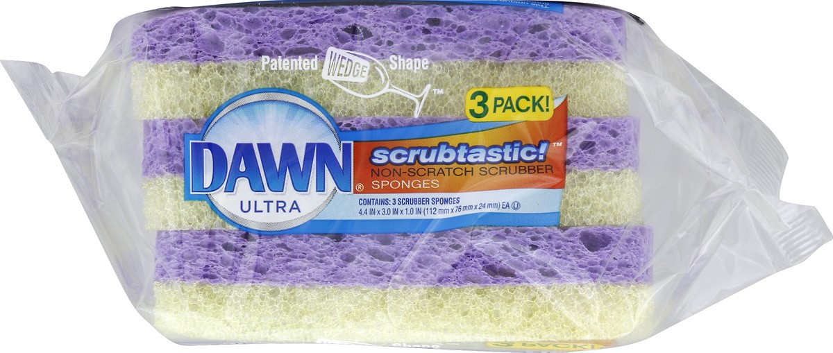 slide 8 of 8, Dawn Sponges 3 ea, 3 ct