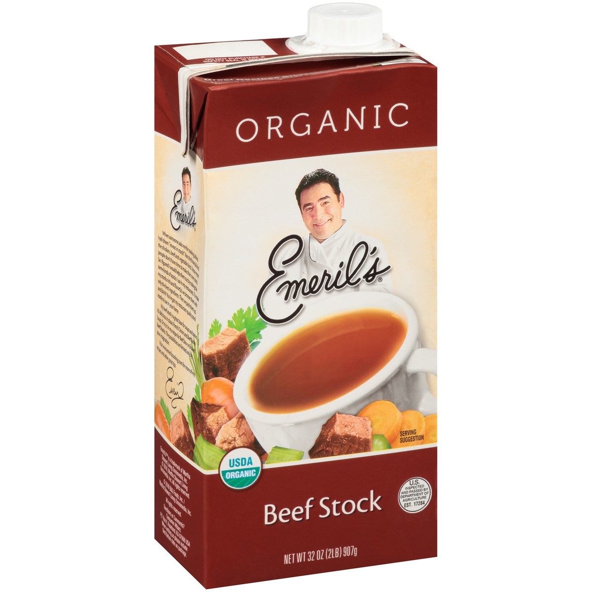 slide 2 of 9, Emeril's Organic Beef Stock 32 oz. Aseptic Carton, 32 oz