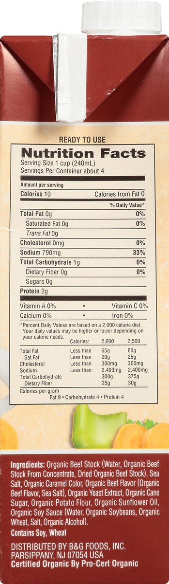 slide 8 of 9, Emeril's Organic Beef Stock 32 oz. Aseptic Carton, 32 oz