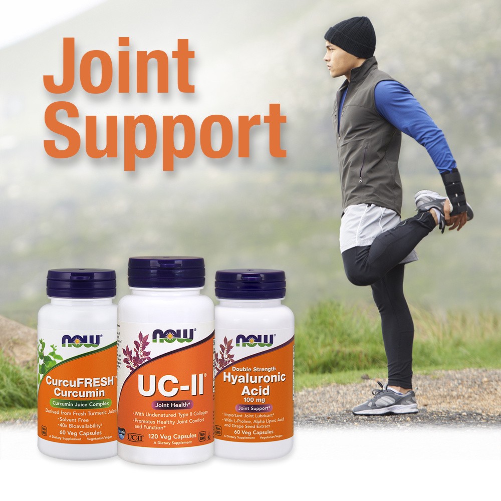 slide 4 of 5, NOW UC-II Advanced Joint Relief - 60 Veg Capsules, 60 ct