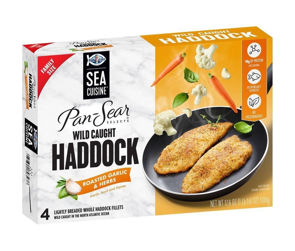 slide 2 of 4, Sea Cuisine Pan-Sear Selects Roasted Garlic And Herbs Wild Caught Haddock, 17.6 oz