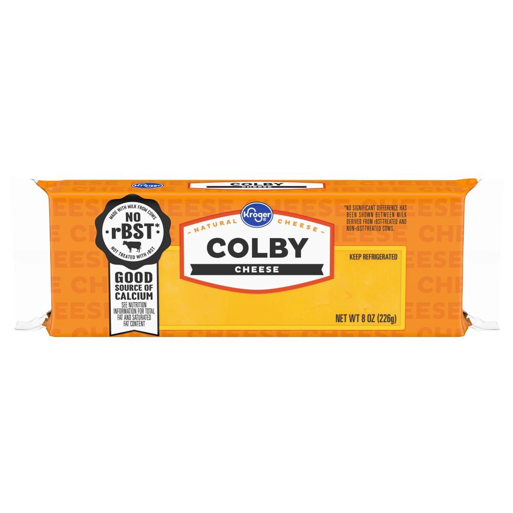 slide 2 of 3, Kroger Colby Cheese Block - 8 oz, 8 oz