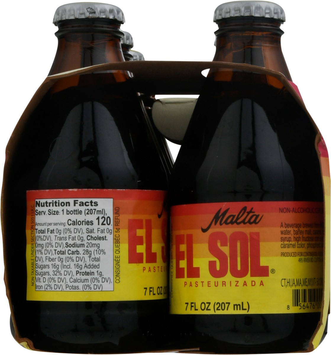 slide 8 of 9, El Sol Malta / Malt Beverage - 70 fl oz, 70 fl oz