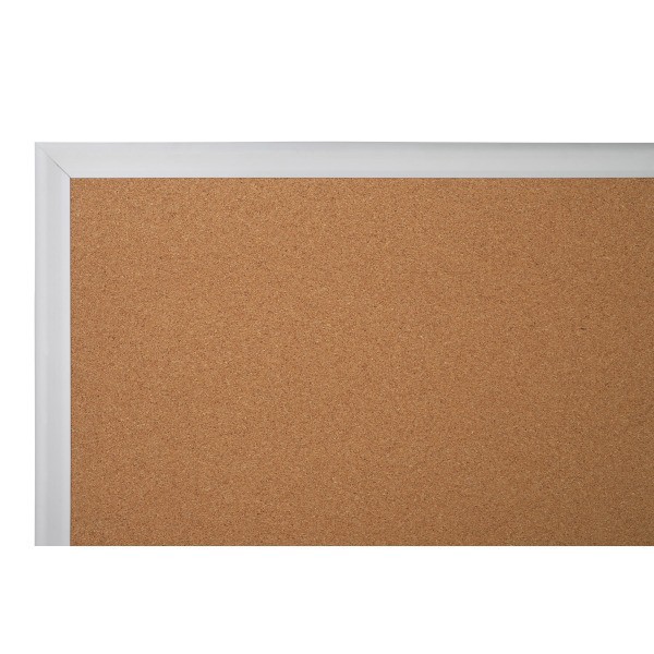slide 4 of 4, Office Depot® Brand Cork Bulletin Board, 36"" x 48"", Aluminum Frame With Silver Finish, 1 ct