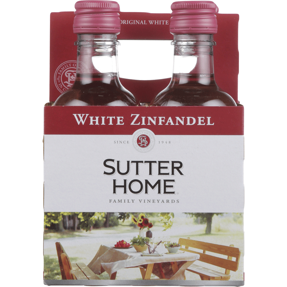 slide 1 of 1, Sutter Home White Zinfandel, 4 ct; 187 ml