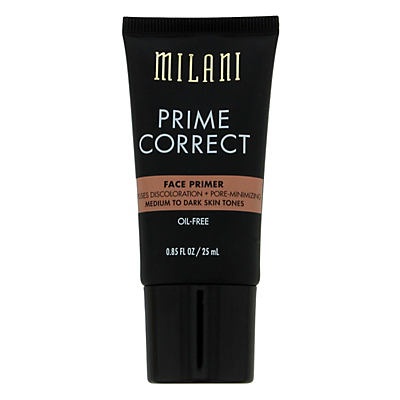 slide 1 of 1, Milani Prime Correct Diffuses Discoloration Medium to Dark Face Primer, 0.85 oz