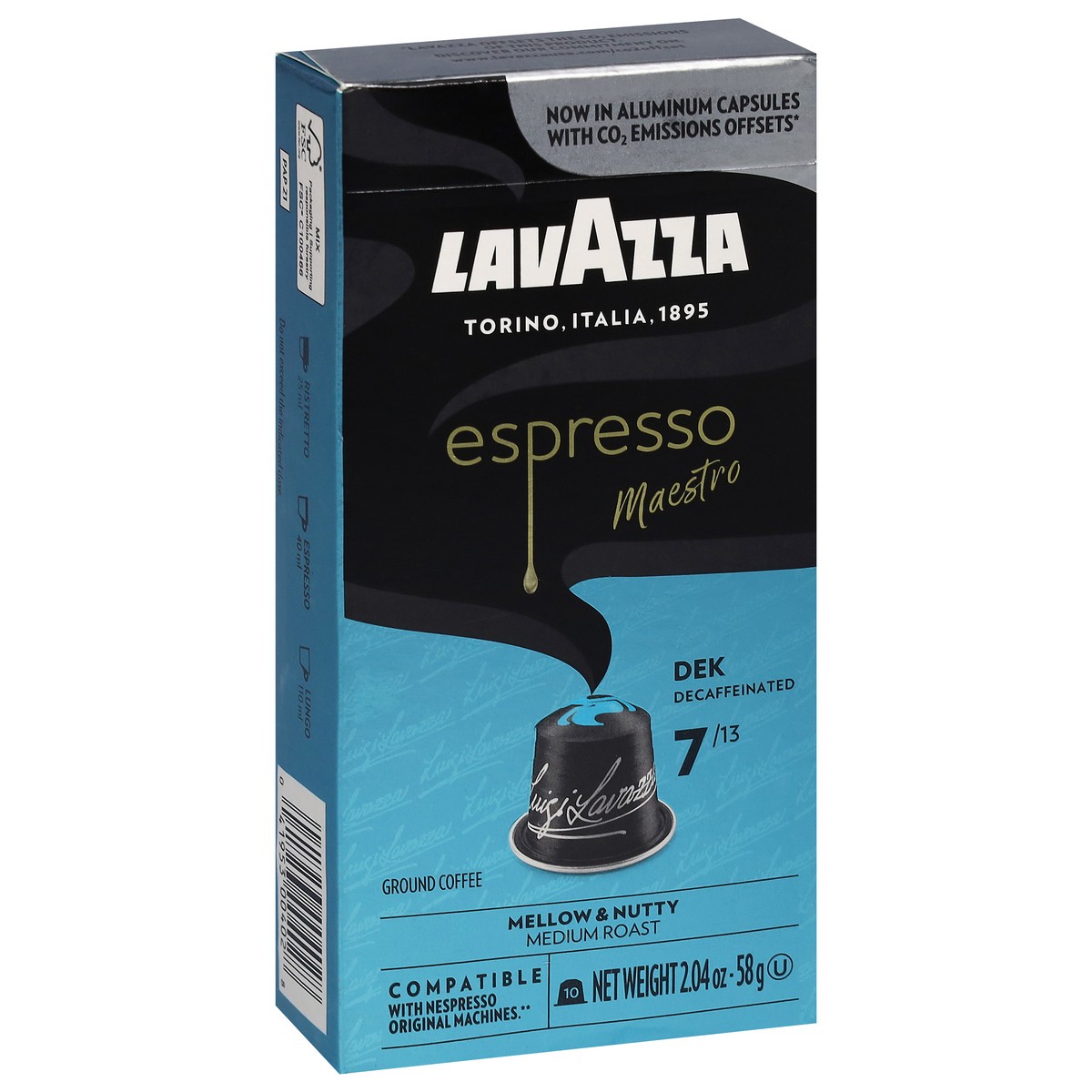 slide 5 of 11, Lavazza Ground Decaf Medium Roast Coffee 10 Capsules, 10 ct