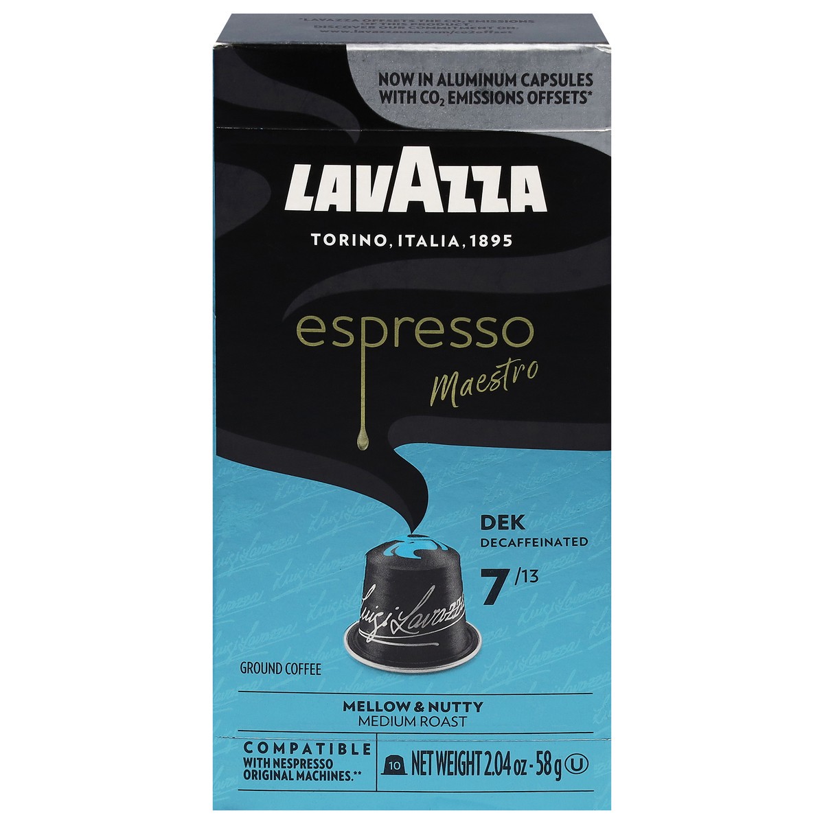 slide 7 of 11, Lavazza Ground Decaf Medium Roast Coffee 10 Capsules, 10 ct