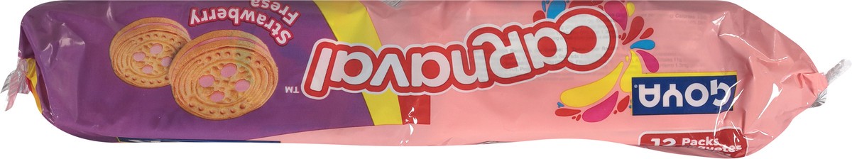 slide 4 of 13, Goya Carnaval Strawberry Fresa Sandwich Cookies 12 - 4 Cookie Packs, 12 ct