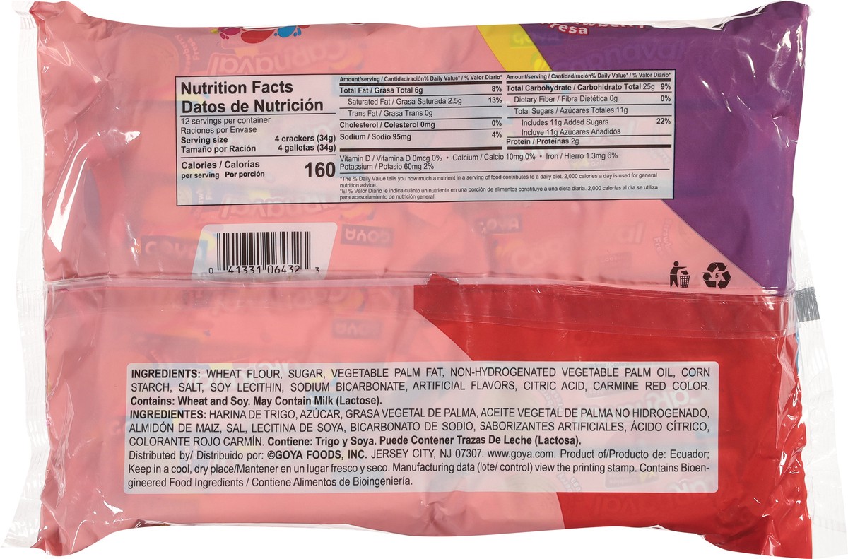 slide 3 of 13, Goya Carnaval Strawberry Fresa Sandwich Cookies 12 - 4 Cookie Packs, 12 ct