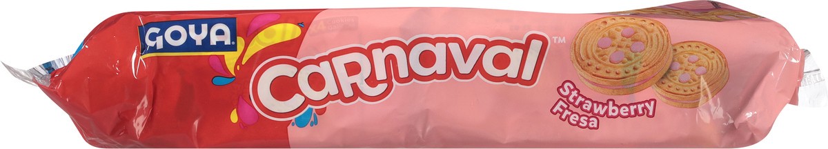 slide 7 of 13, Goya Carnaval Strawberry Fresa Sandwich Cookies 12 - 4 Cookie Packs, 12 ct