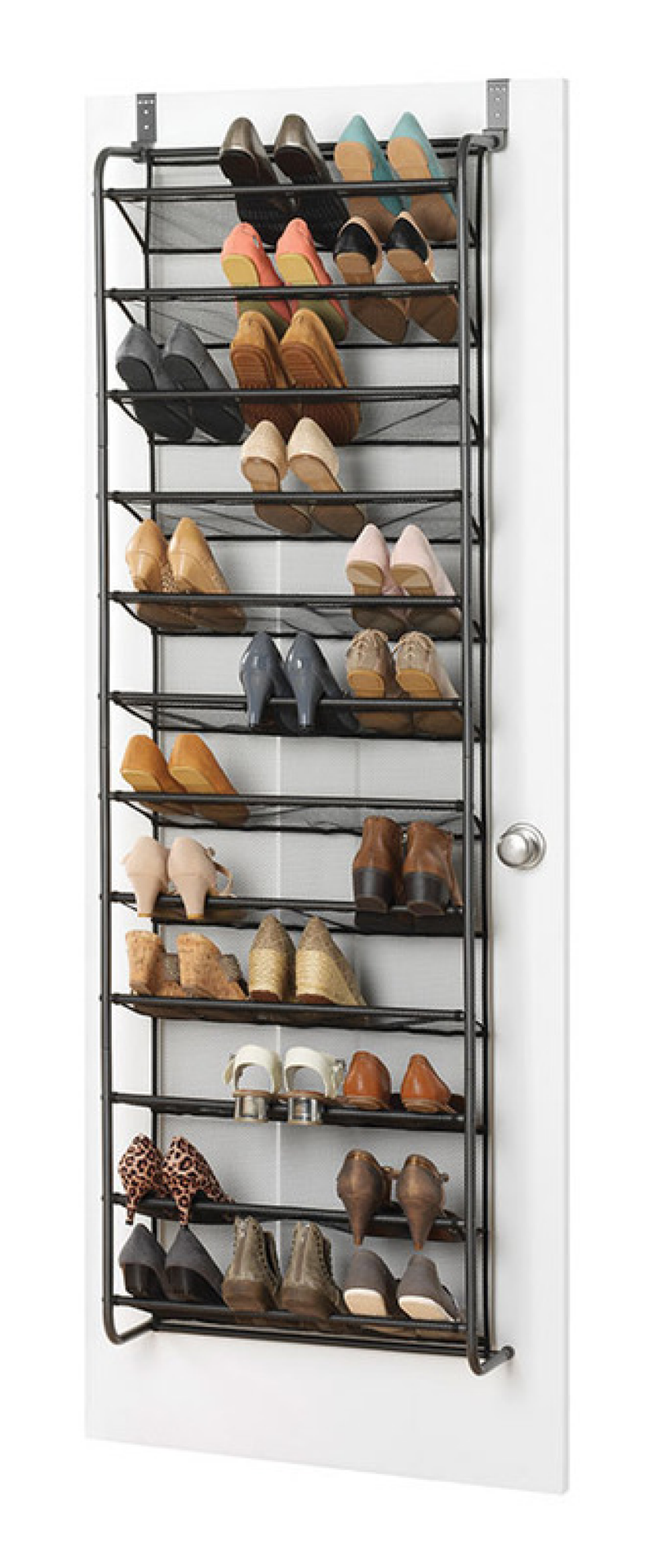 slide 1 of 1, Whitmor GUNMETAL OVER THE DOOR SHOE RACK, 1 ct