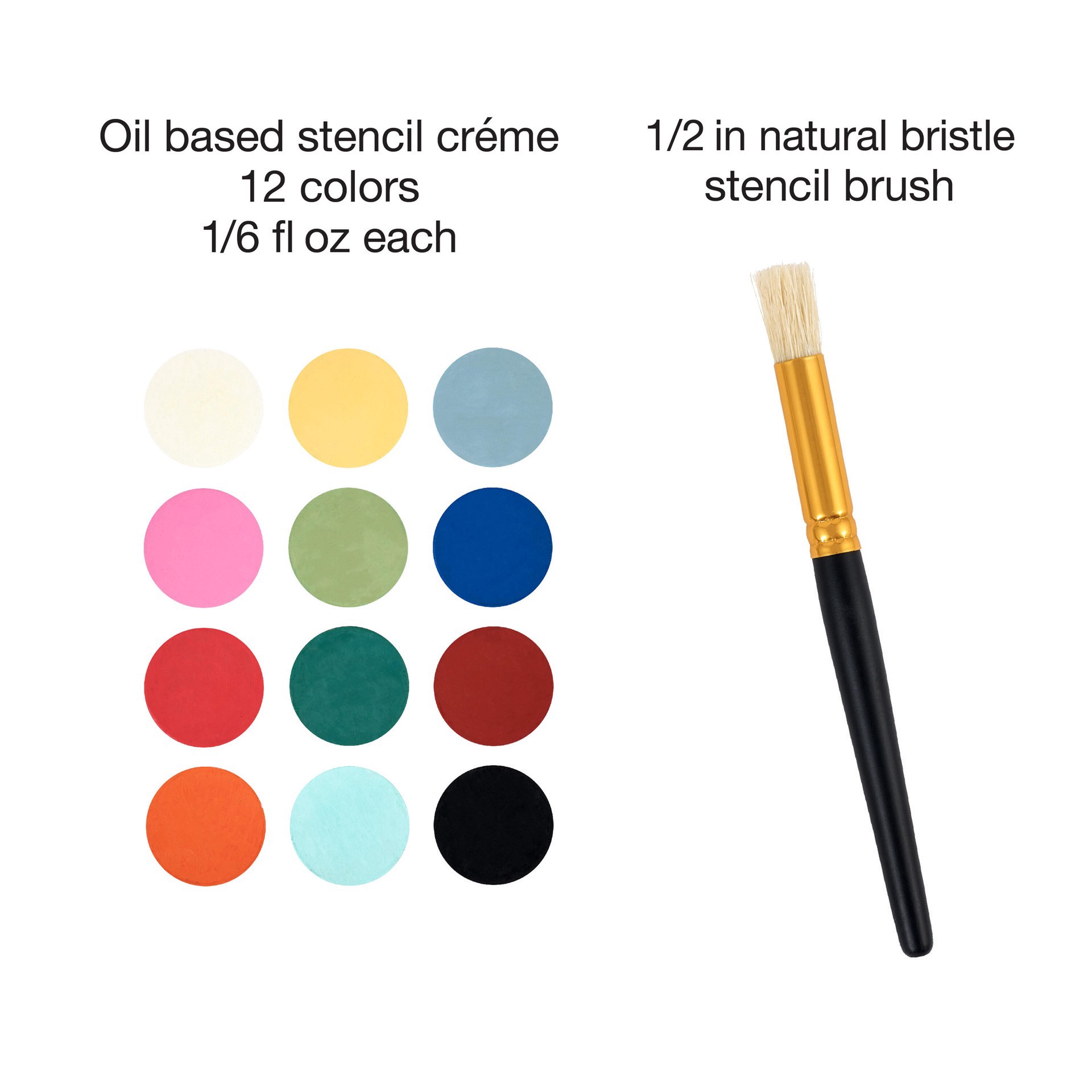 slide 5 of 5, Stencil Creme Set By Craft Smart, 0.167 fl oz