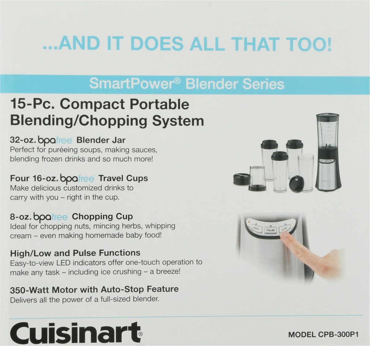 slide 3 of 9, Cuisinart Power Compact Blender, 1 ct