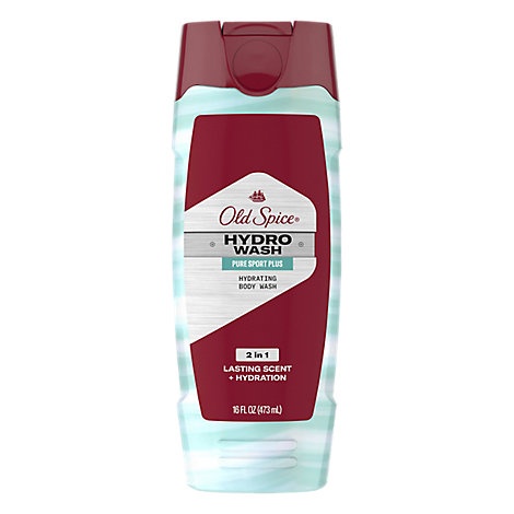 slide 1 of 1, Old Spice Body Wash Hydro Pure Sport Plus, 16 fl oz