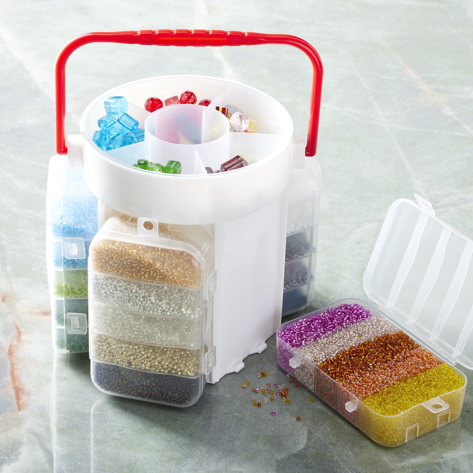 slide 2 of 2, Five-Sided Portable Bead Caddy Kit By Bead Landing, 1 ct