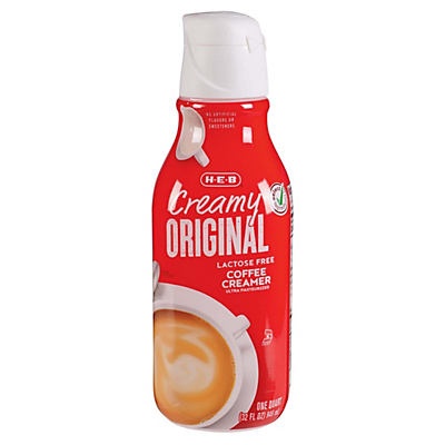 slide 1 of 1, H-E-B Original Coffee Creamer, 32 oz