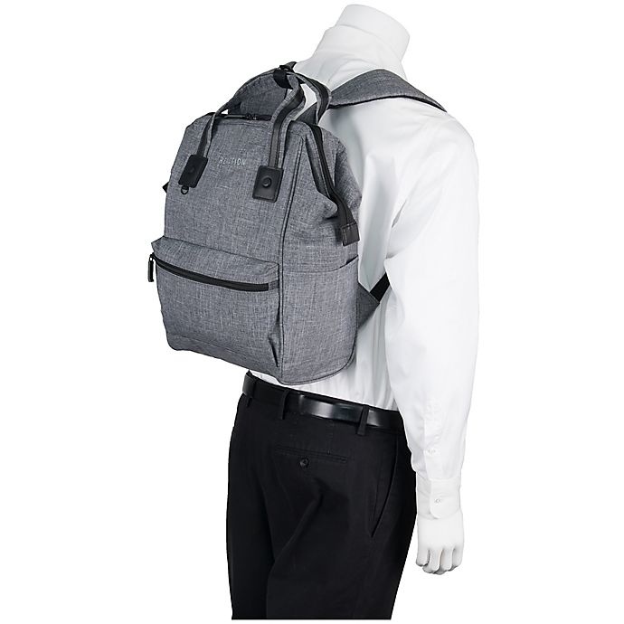 slide 7 of 7, Kenneth Cole Reaction Wide-Mouth Laptop Backpack - Grey, 1 ct