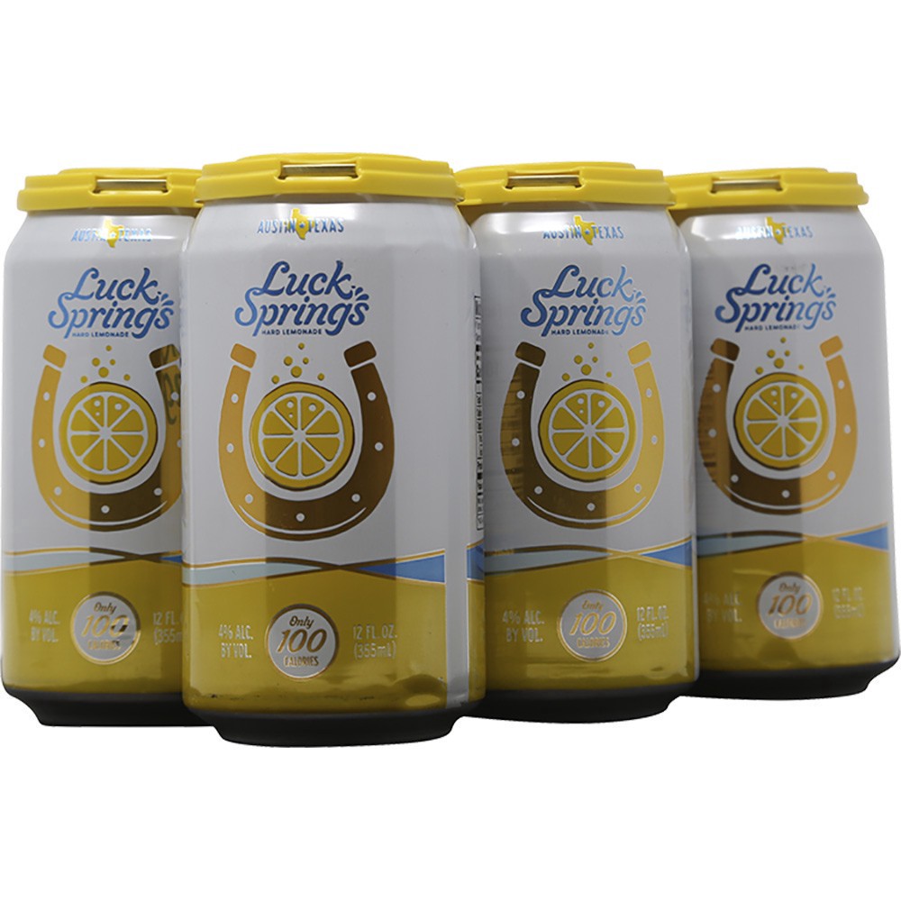 slide 1 of 1, Lucky Springs Hard Lemonade, 6 ct; 12 oz