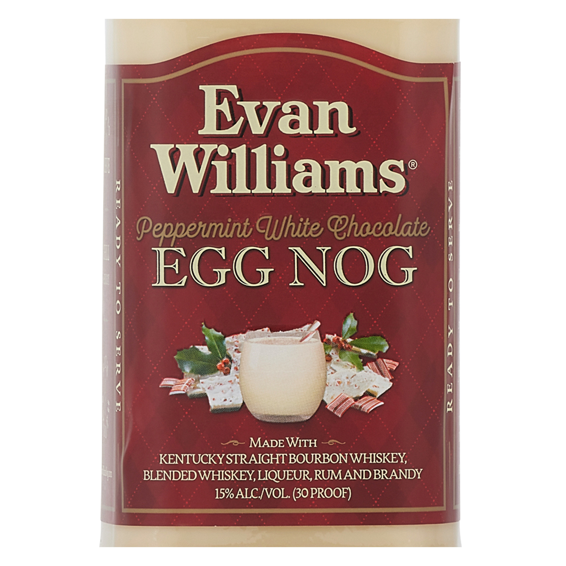 slide 2 of 2, Evan Williams Peppermint Chocolate Egg Nog, 750 ml