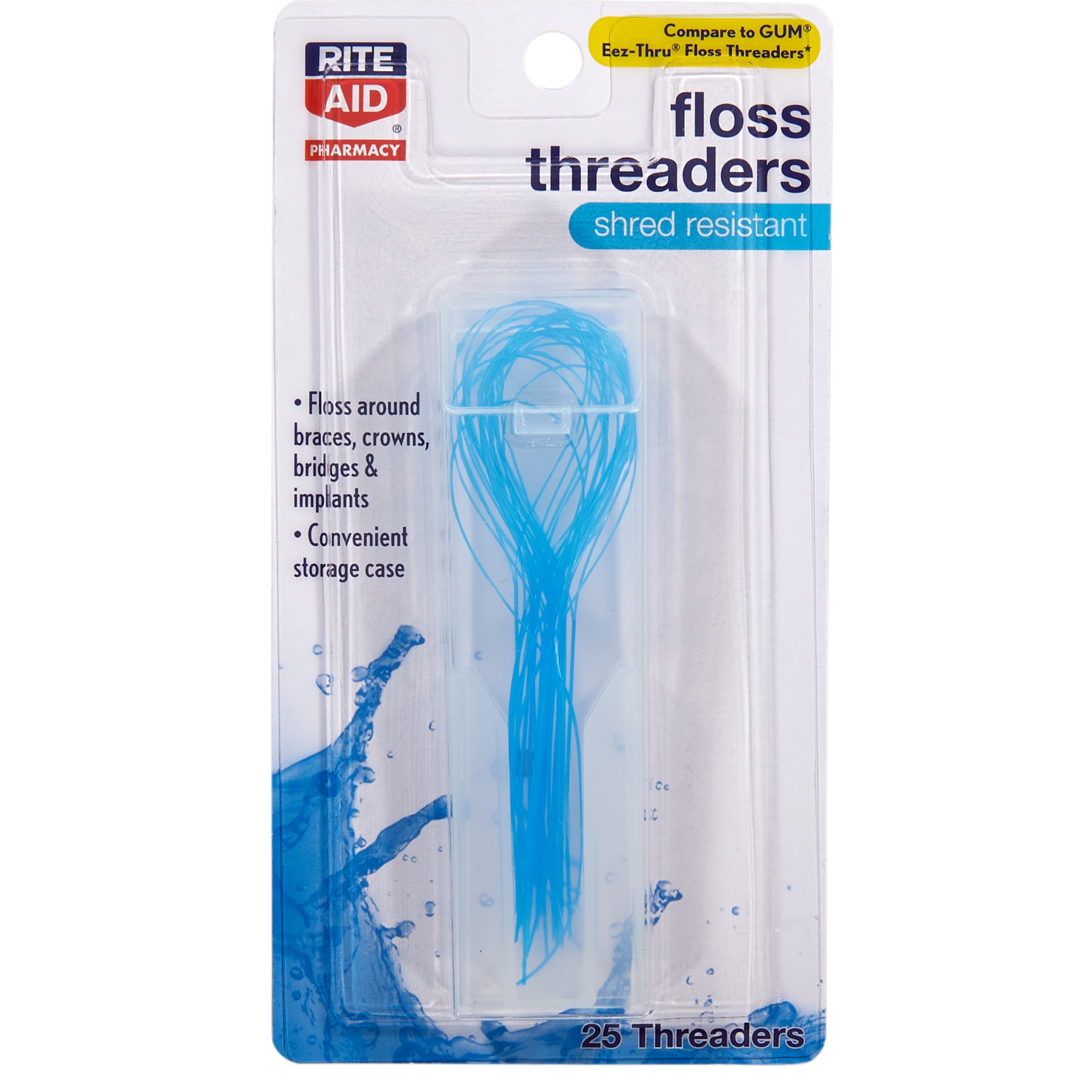 slide 1 of 2, Rite Aid Floss Threaders, 25 ct