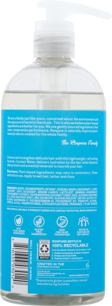 slide 4 of 13, Renpure Bamboo Coconut Water Shampoo, 24 oz