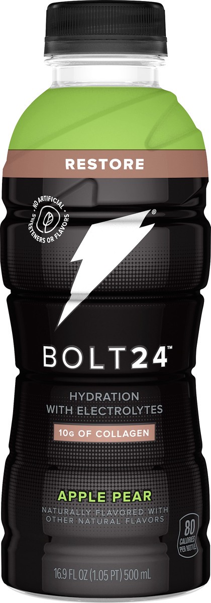 slide 3 of 3, Bolt24 Restore Apple Pear Hydration Drink 16.9 oz, 16.9 fl oz