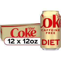Diet Coke Caffeine Free Soda - 12 ct; 12 fl oz