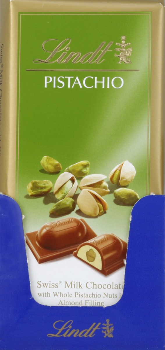 slide 2 of 2, Lindt Lindor Milk Chocolate Pistachio Bar, 1 ct