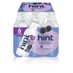 hint Blackberry Flavored Water- 6 ct; 16 fl oz