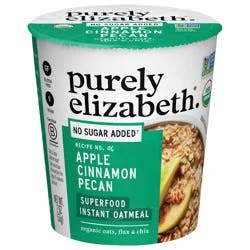 Purely Elizabeth Organic Apple Cinnamon Pecan Superfood Oatmeal Cup 2 oz
