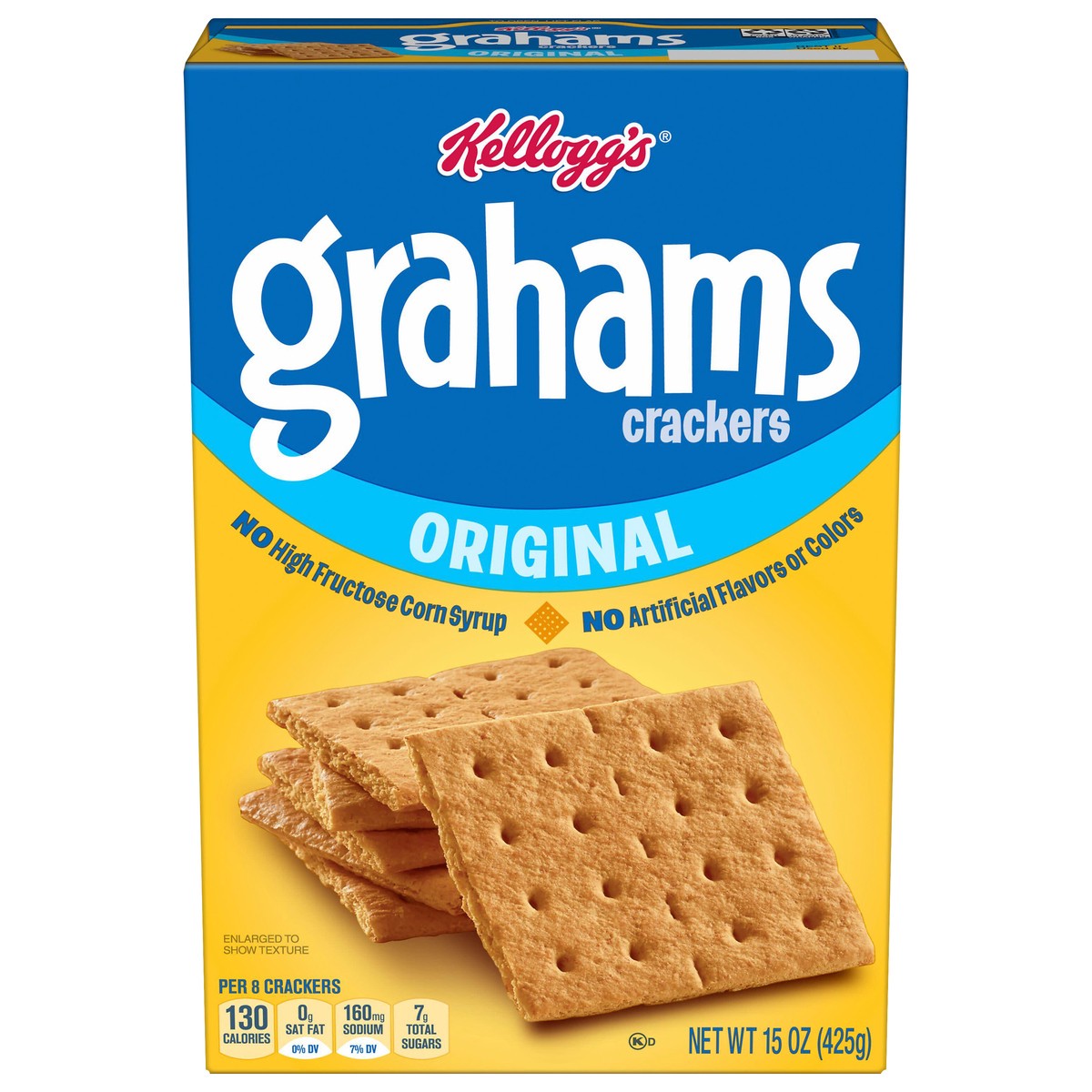 slide 1 of 5, Kellogg's Grahams Original Crackers, 15 oz