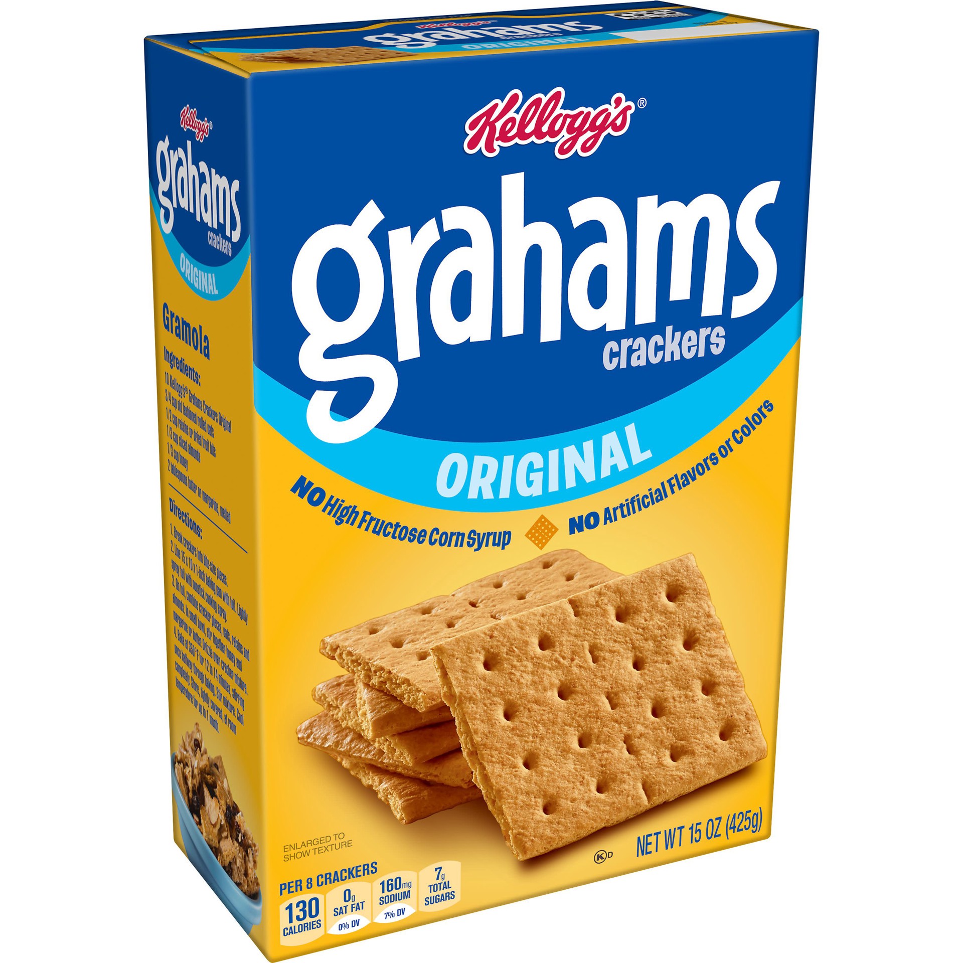 slide 1 of 5, Grahams Kellogg's Grahams Crackers, Original, Easy Snacks, 15oz Box, 15 oz