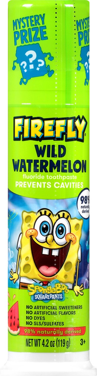 slide 7 of 12, Firefly Sponge Bob Toothpaste Watermelon, 4.2 oz